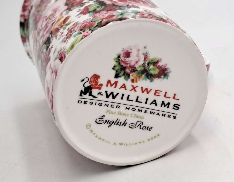 2002 Maxwell & Williams "English Rose" Bone China Mug - Designer Homewares