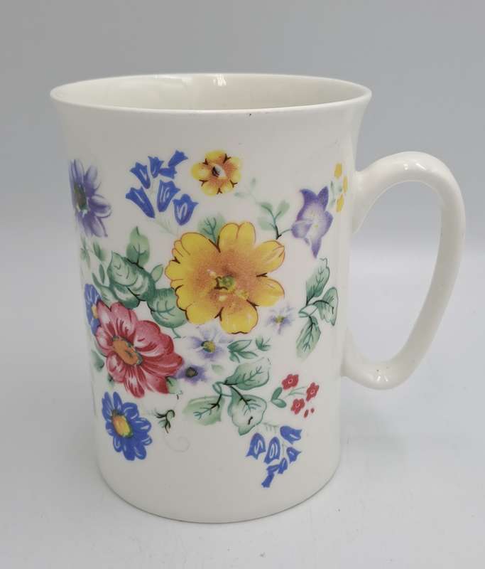 Floral Bone China Mug -