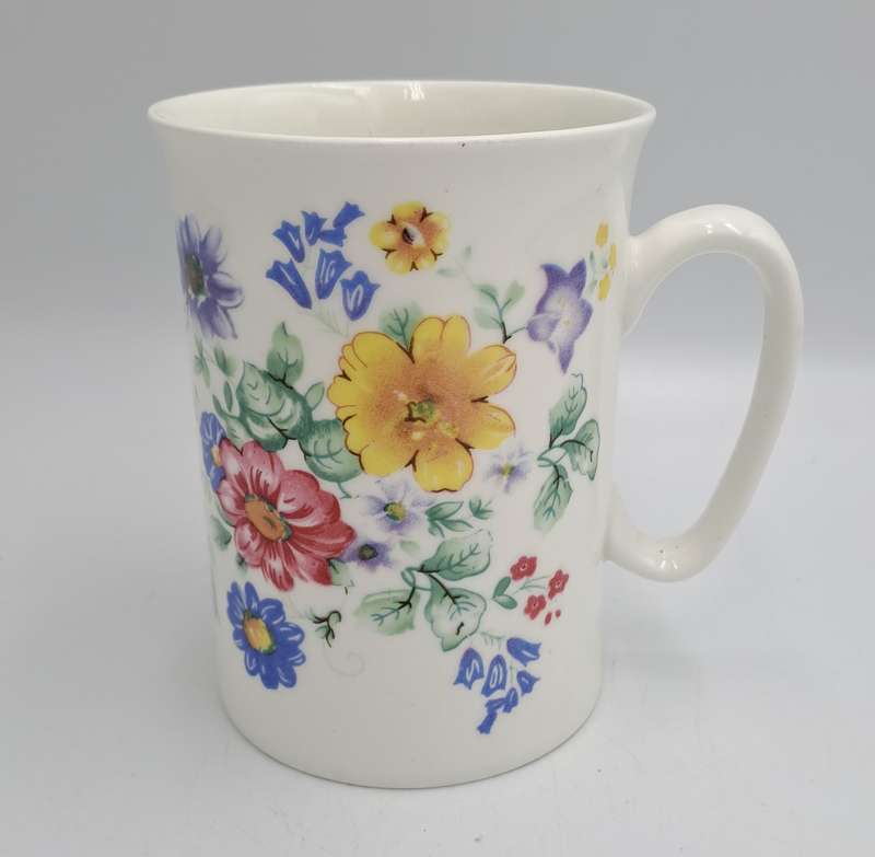 Floral Bone China Mug -