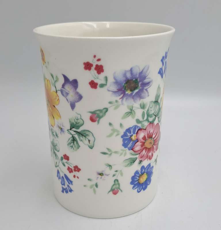 Floral Bone China Mug -