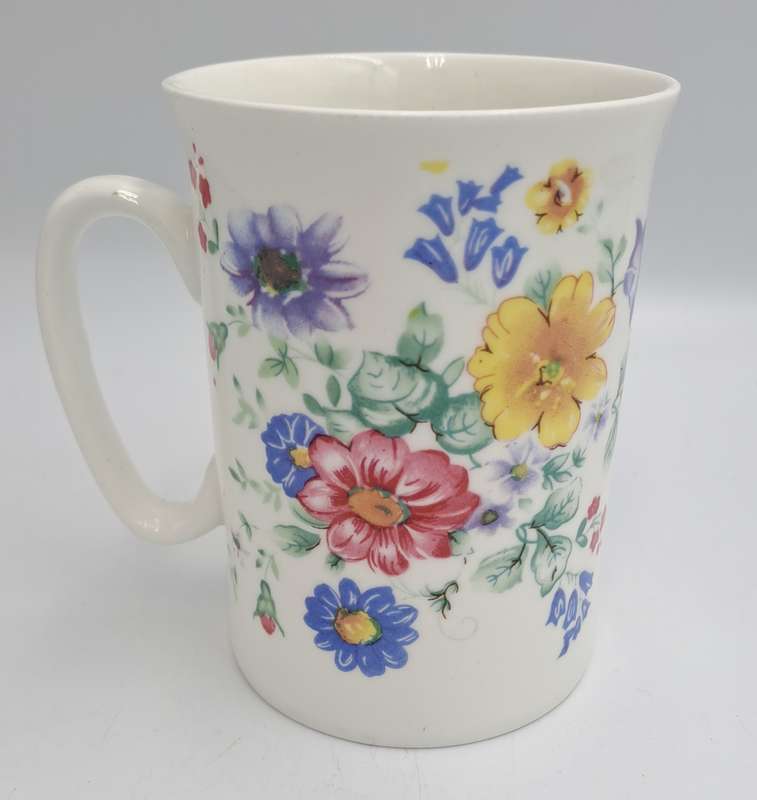 Floral Bone China Mug -