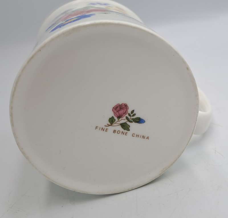 Floral Bone China Mug -