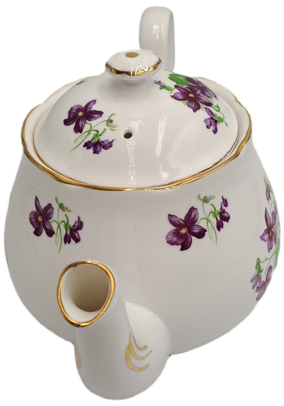 Vintage Gladstone Fine Bone China Floral  Tea Pot - Made in England