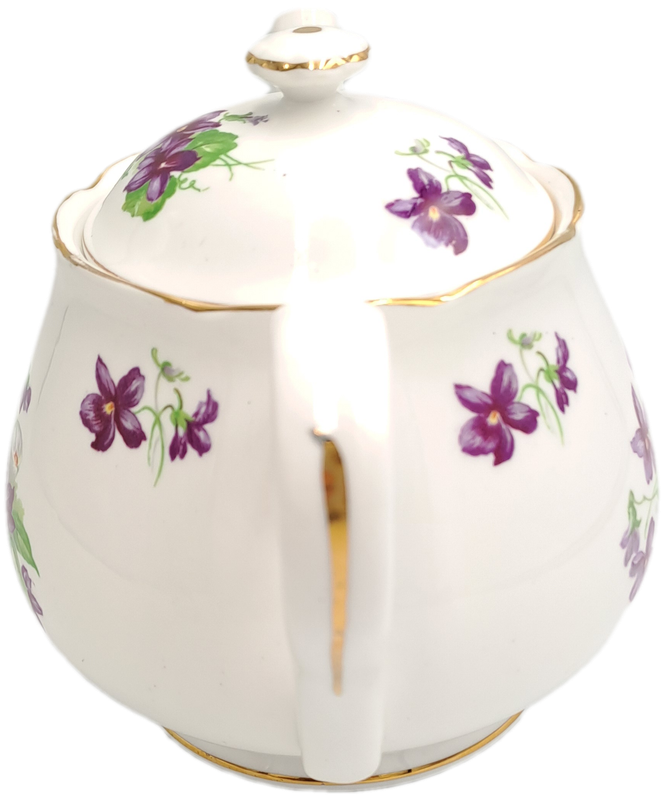Vintage Gladstone Fine Bone China Floral  Tea Pot - Made in England