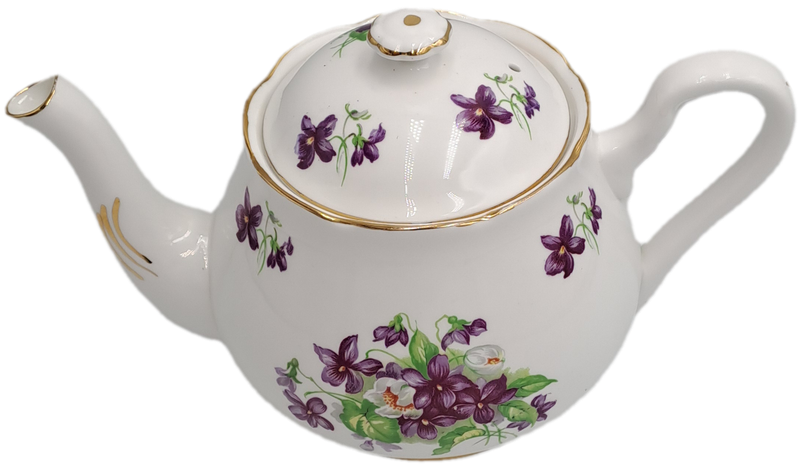 Vintage Gladstone Fine Bone China Floral  Tea Pot - Made in England