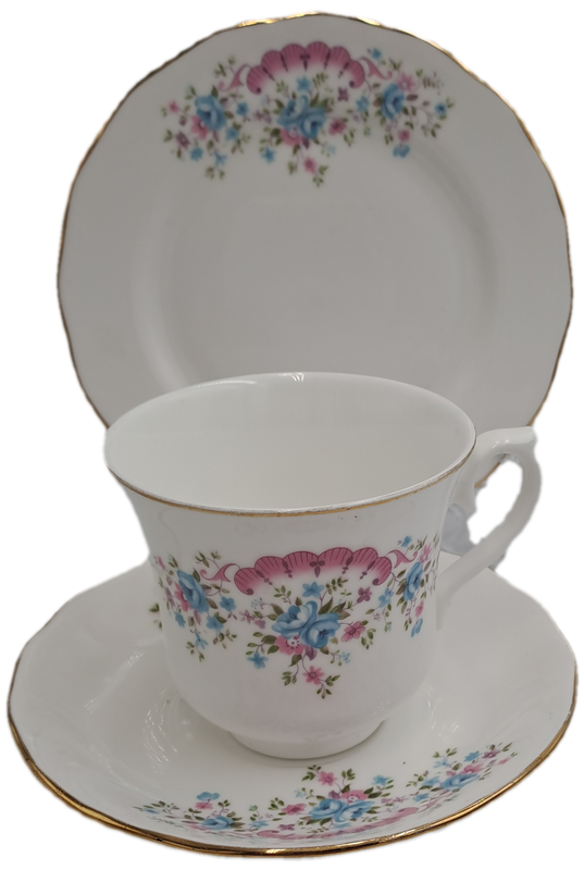 Vintage Queen Anne Trio D 97 Bone China England (6 Available)