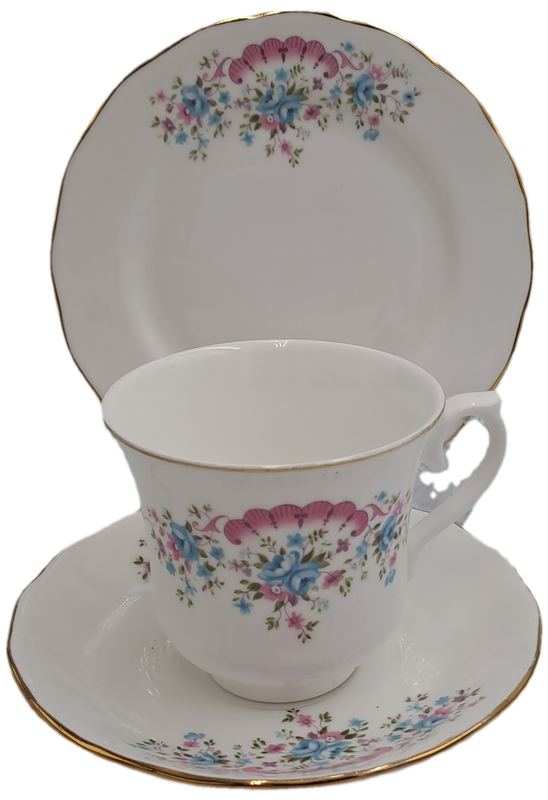 Vintage Queen Anne Trio D 97 Bone China England (6 Available)