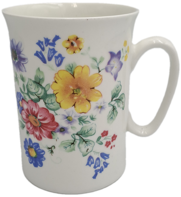 Floral Bone China Mug -