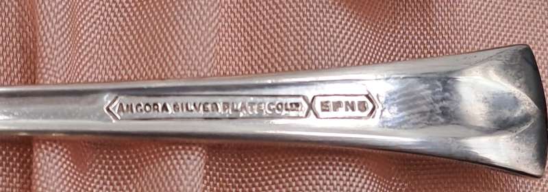 Vintage 1942-1943 Angora EPNS Silver Cold Plated Tea Cutlery set-Rd-829600-Made in England-Boxed