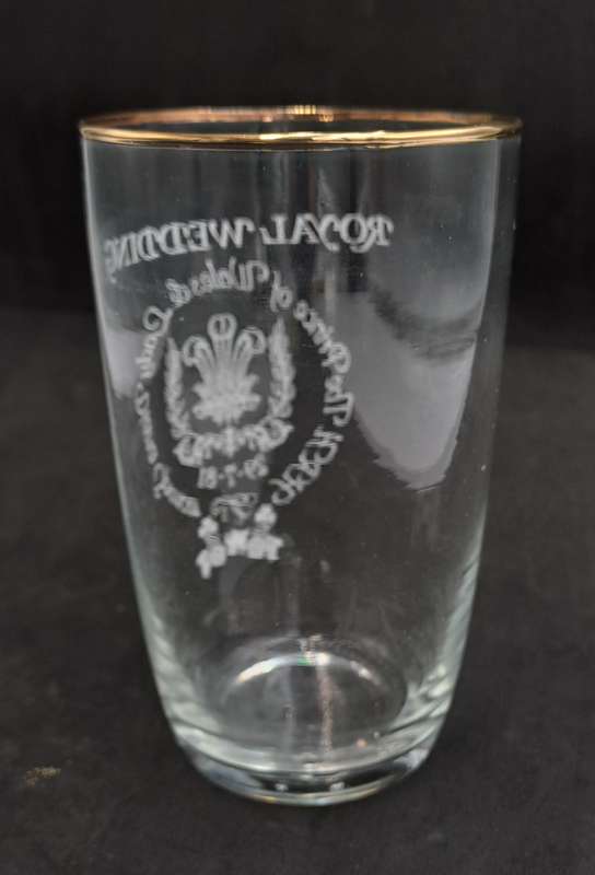 29-07-1981 Royal Wedding Charles and Diana commemorative Glass 120x72mm