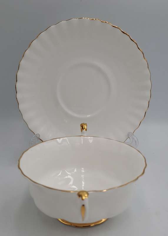 Vintage Royal Albert Val D`or -Soup Cup and Saucer-