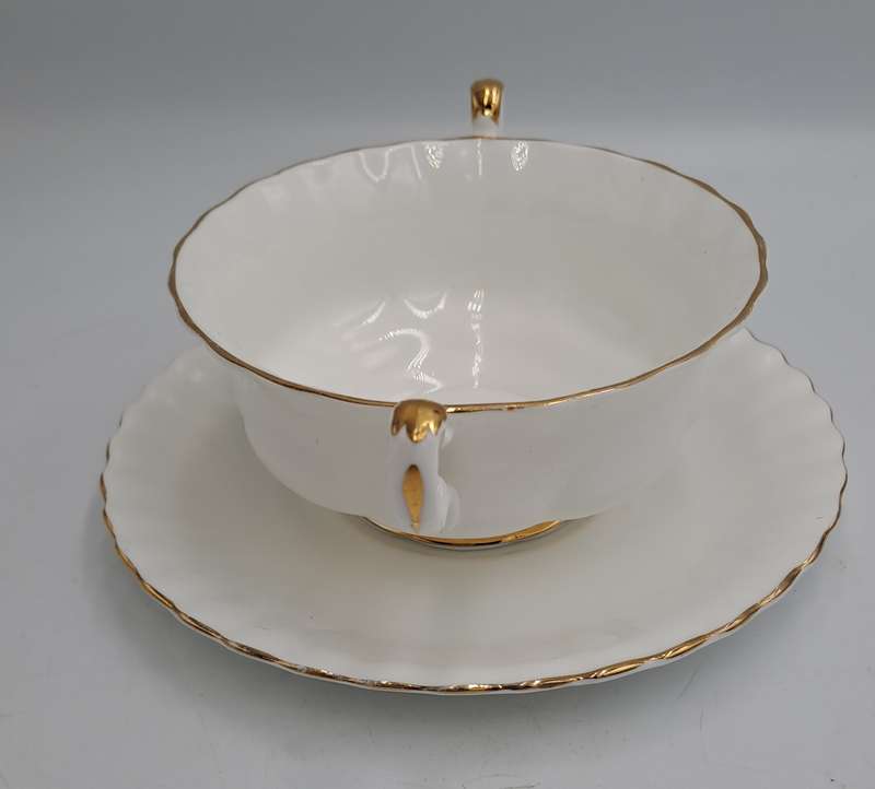 Vintage Royal Albert Val D`or -Soup Cup and Saucer-