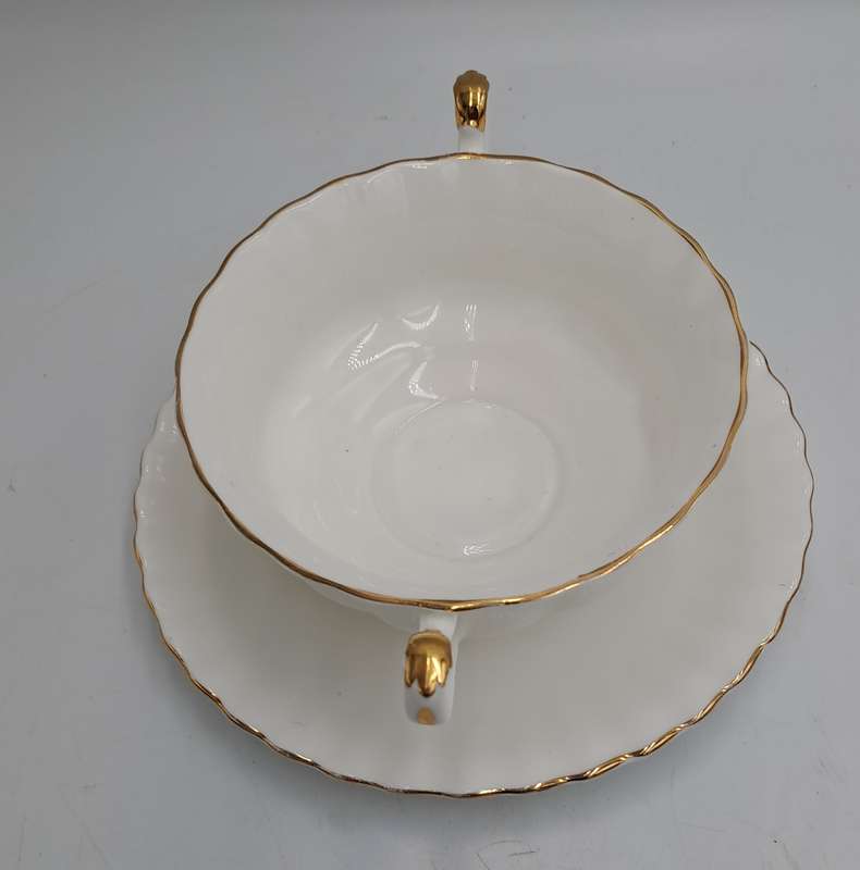Vintage Royal Albert Val D`or -Soup Cup and Saucer-