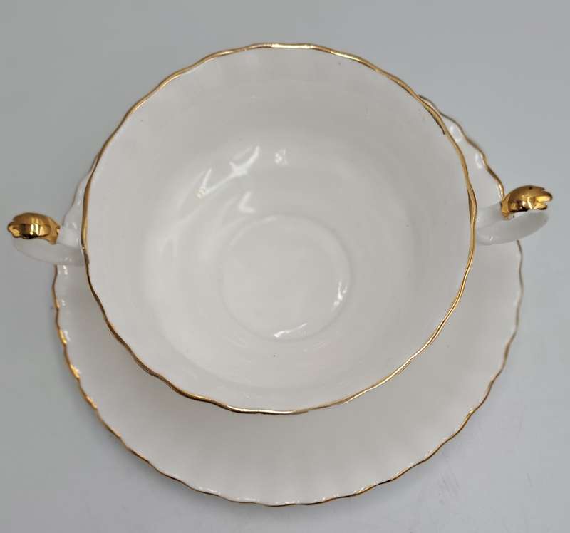 Vintage Royal Albert Val D`or -Soup Cup and Saucer-