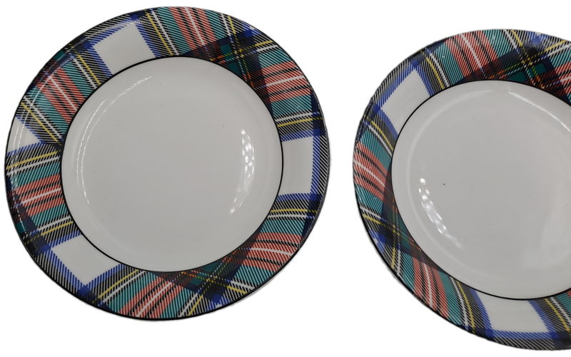 5 Small Crown Trent Dress Stewart Fine Bone China Tartan bowls-made in England-12,3cm x 2,2cm