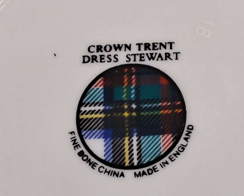 5 Small Crown Trent Dress Stewart Fine Bone China Tartan bowls-made in England-12,3cm x 2,2cm