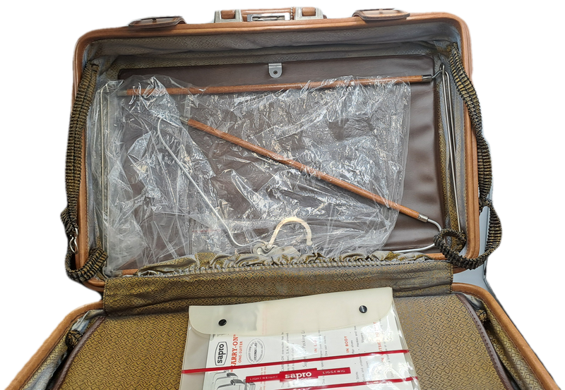 Original Vintage Leather SAPIO SAL/SAA Approved Cabin Bag with One-Suiter Frame -Unused
