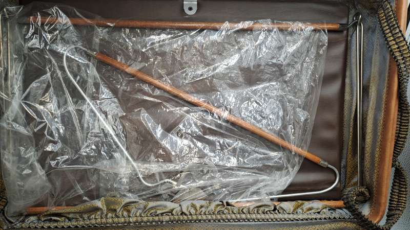Original Vintage Leather SAPIO SAL/SAA Approved Cabin Bag with One-Suiter Frame -Unused