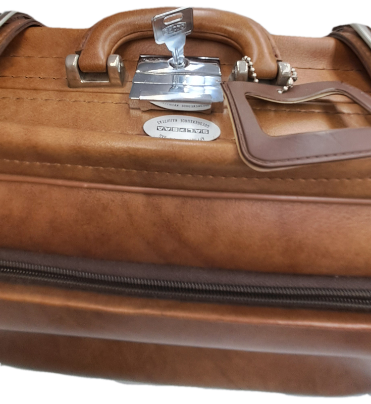Original Vintage Leather SAPIO SAL/SAA Approved Cabin Bag with One-Suiter Frame -Unused