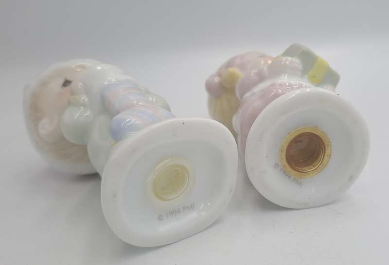 Collectable 1994 Precious Moments PMI Salt & Pepper Shakers-Boy and Girl 10,5cm tall