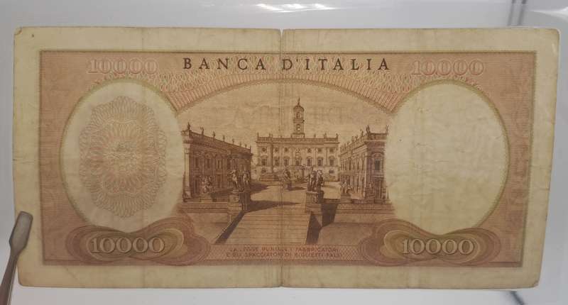 1968 Italy 10 000 Lire Michelangelo Bank Note -Circulated