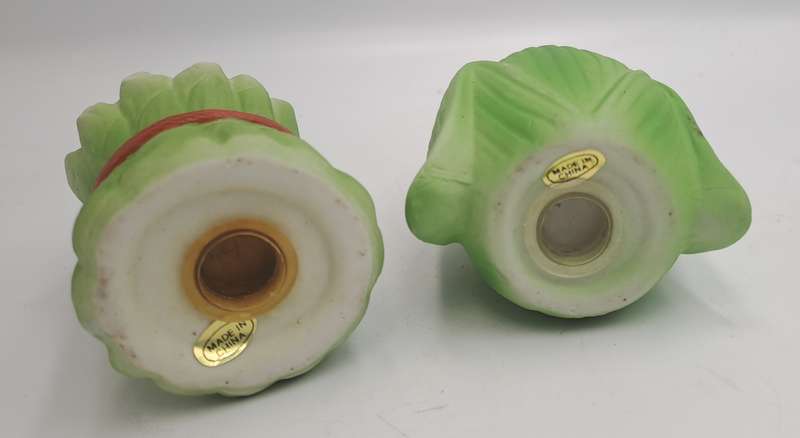 Vintage Corn and Asparagus vegetable Salt and Pepper Shakers set