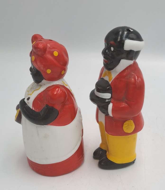 Vintage 1950's Uncle Mose and Aunt Jemima Salt and Pepper Shakers set- Black Americana