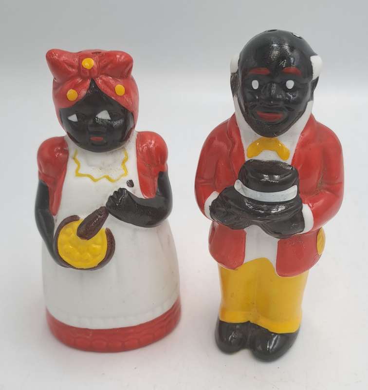 Vintage 1950's Uncle Mose and Aunt Jemima Salt and Pepper Shakers set- Black Americana