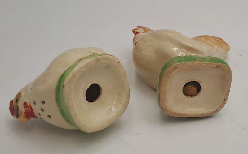 Vintage 1940's Occupied Japan Rooster and Hen Salt and Pepper Shaker set