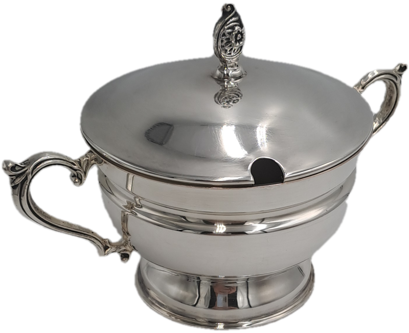Emss Silver Plated Sugar Bowl with Lid 10,5cm x 18cm x 11,8cm