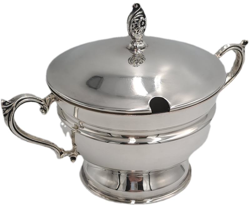 Emss Silver Plated Sugar Bowl with Lid 10,5cm x 18cm x 11,8cm