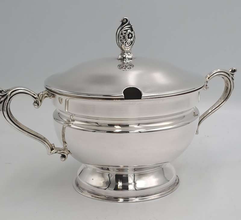 Emss Silver Plated Sugar Bowl with Lid 10,5cm x 18cm x 11,8cm