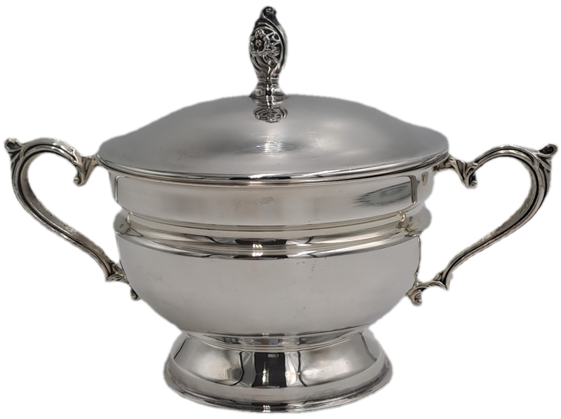 Emss Silver Plated Sugar Bowl with Lid 10,5cm x 18cm x 11,8cm