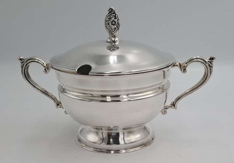 Emss Silver Plated Sugar Bowl with Lid 10,5cm x 18cm x 11,8cm