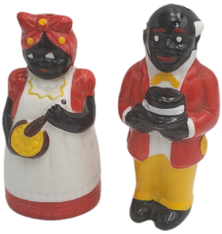 Vintage 1950's Uncle Mose and Aunt Jemima Salt and Pepper Shakers set- Black Americana