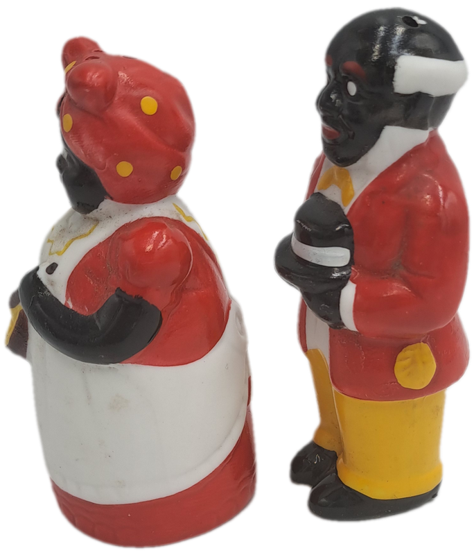 Vintage 1950's Uncle Mose and Aunt Jemima Salt and Pepper Shakers set- Black Americana