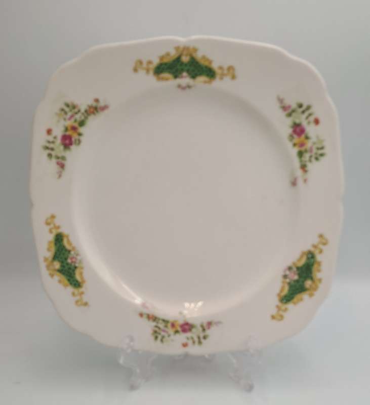 Vintage KINGSWAY Porcelain Cake Plate 220x222mm