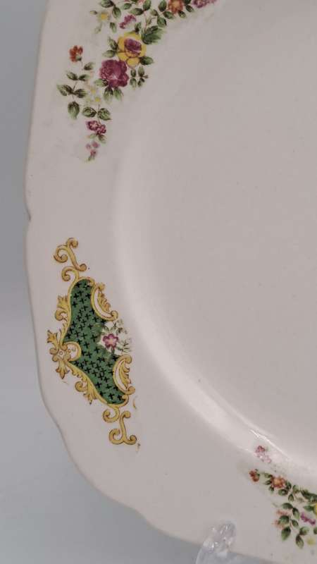 Vintage KINGSWAY Porcelain Cake Plate 220x222mm