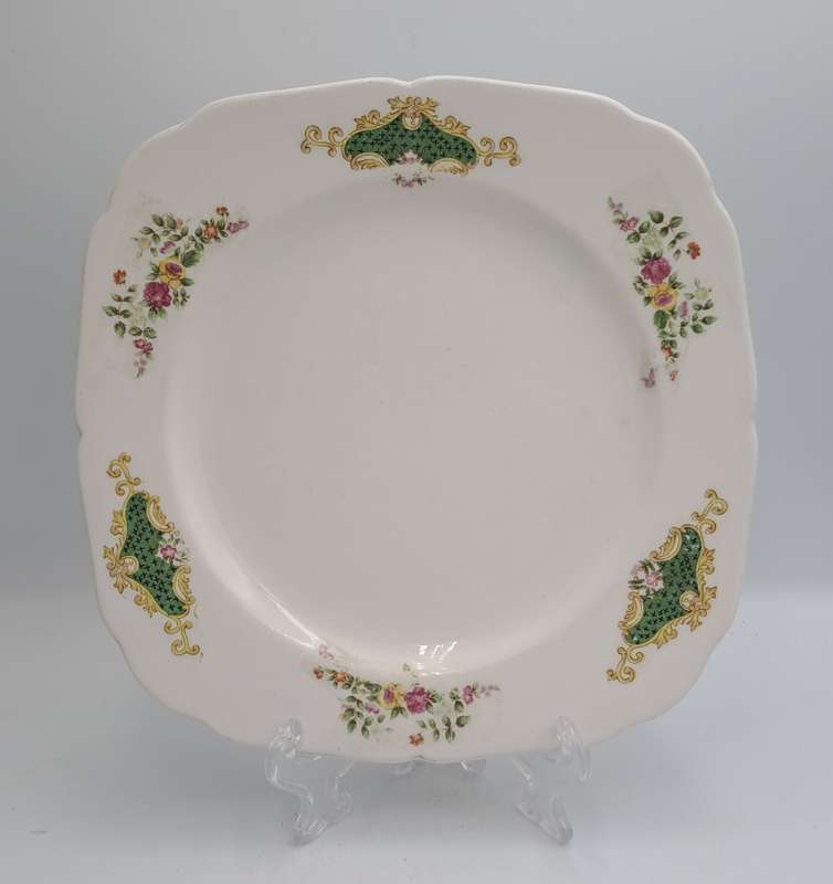 Vintage KINGSWAY Porcelain Cake Plate 220x222mm