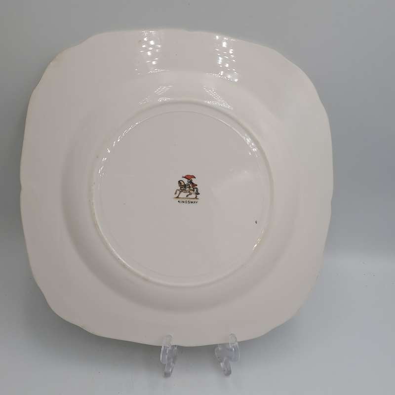 Vintage KINGSWAY Porcelain Cake Plate 220x222mm