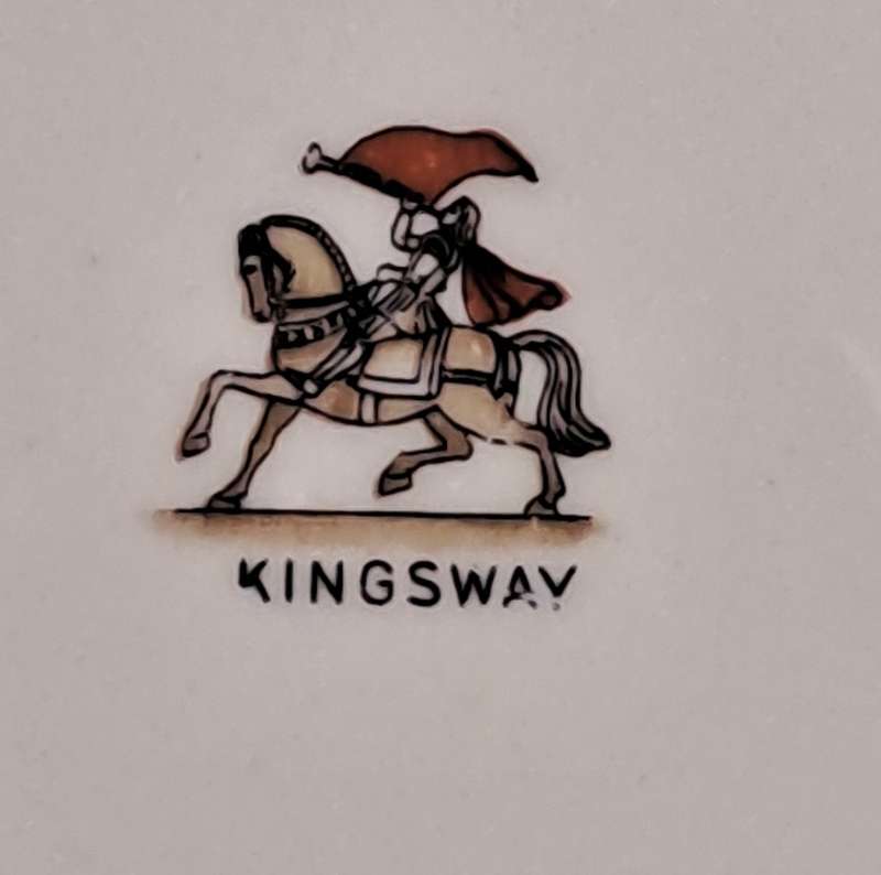 Vintage KINGSWAY Porcelain Cake Plate 220x222mm
