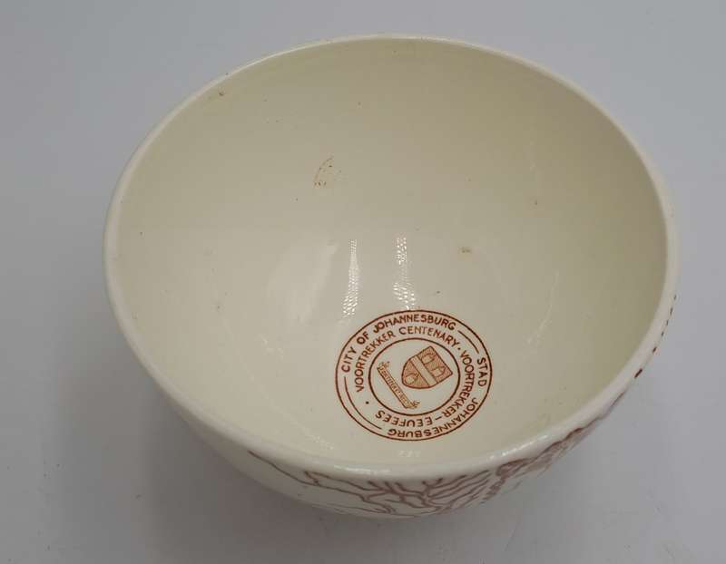 1838 to 1938 City of Johannesburg Voortrekker Centenary -Eeufees Bowl