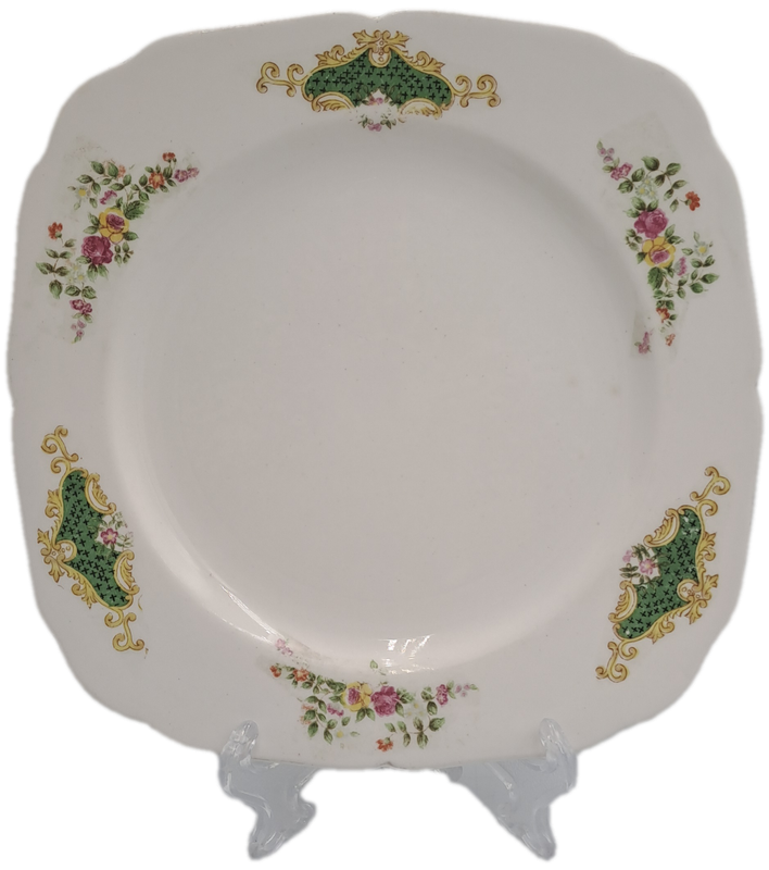 Vintage KINGSWAY Porcelain Cake Plate 220x222mm