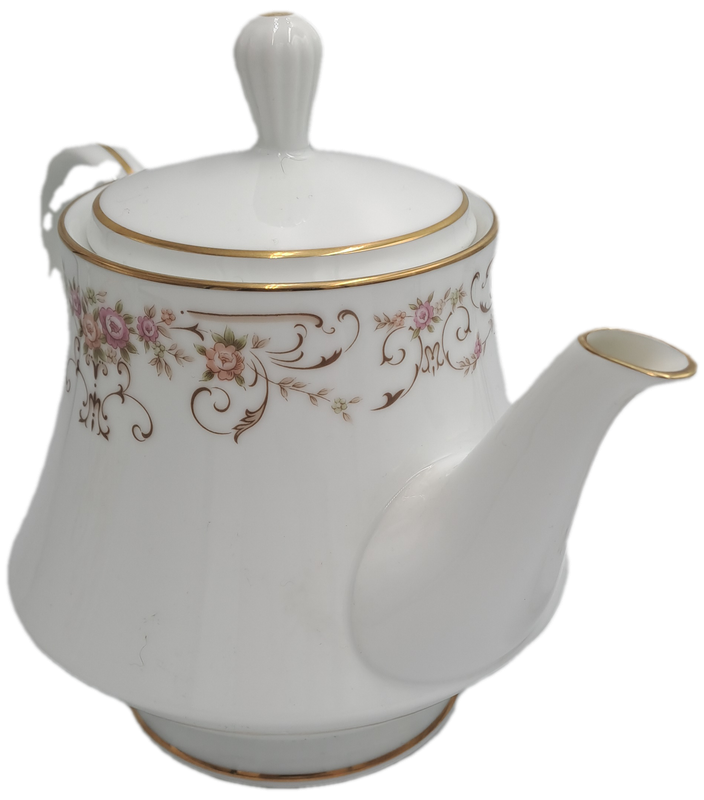 23 pc Vintage RC Japan Noritake "Roseyard" 470 -Tea set(6 Trios ,teapot creamer and Sugar bowl)