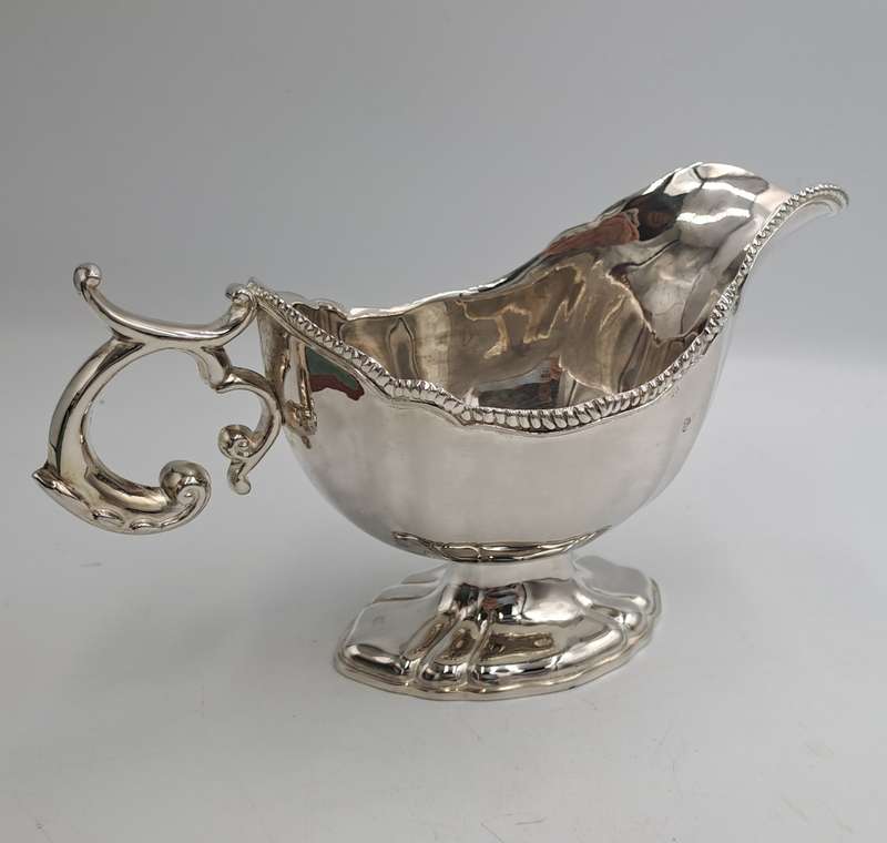 Vintage Silver-Plated Gravy Boat -Boxed