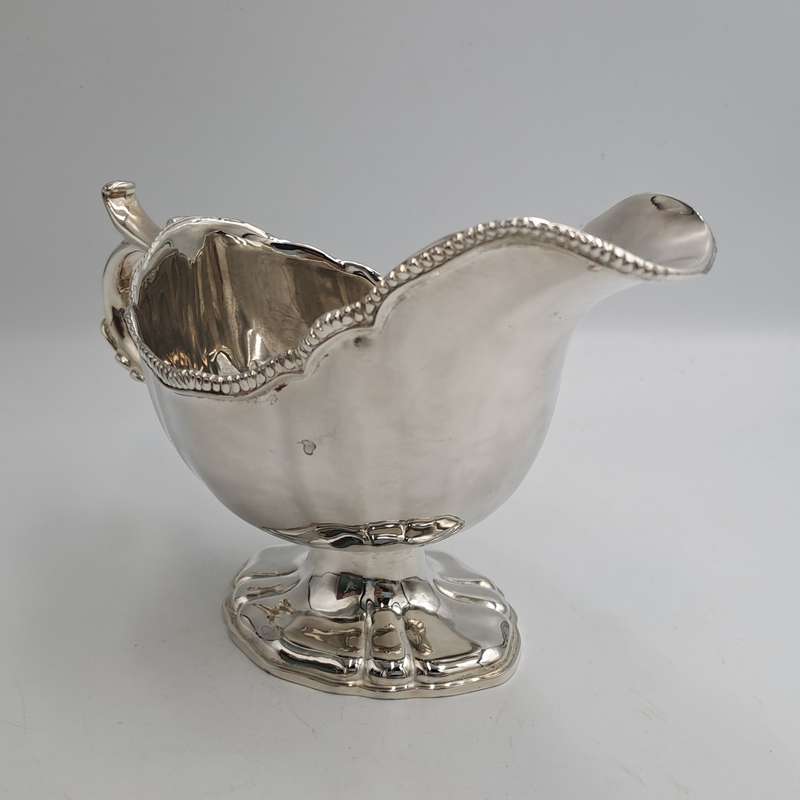 Vintage Silver-Plated Gravy Boat -Boxed