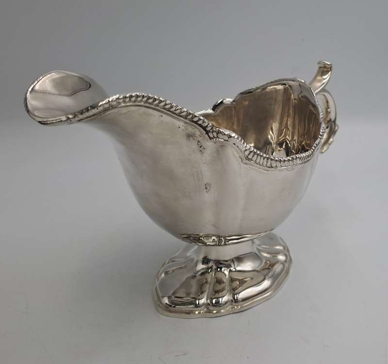 Vintage Silver-Plated Gravy Boat -Boxed