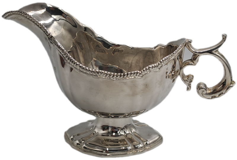 Vintage Silver-Plated Gravy Boat -Boxed