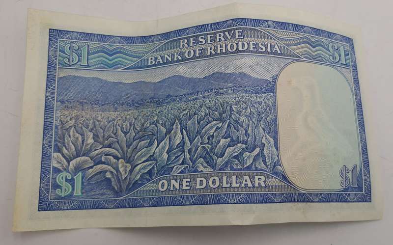 Rhodesia 1979 1 Dollars Circulated - Bird Watermark