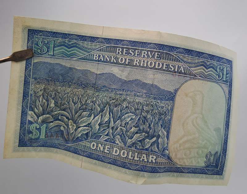 Rhodesia 1979 1 Dollars Circulated - Bird Watermark